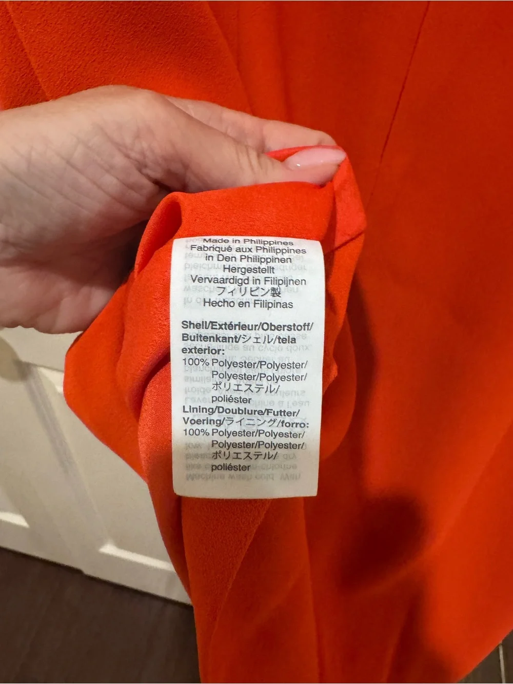 J. Crew Red Ruffle Neck Bell-Sleeve Mini Dress